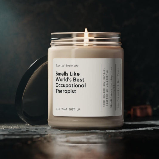 Occupational Therapist Candle, Gift for Occupational Therapist Gift, Therapist Candle, OT Graduation Gift