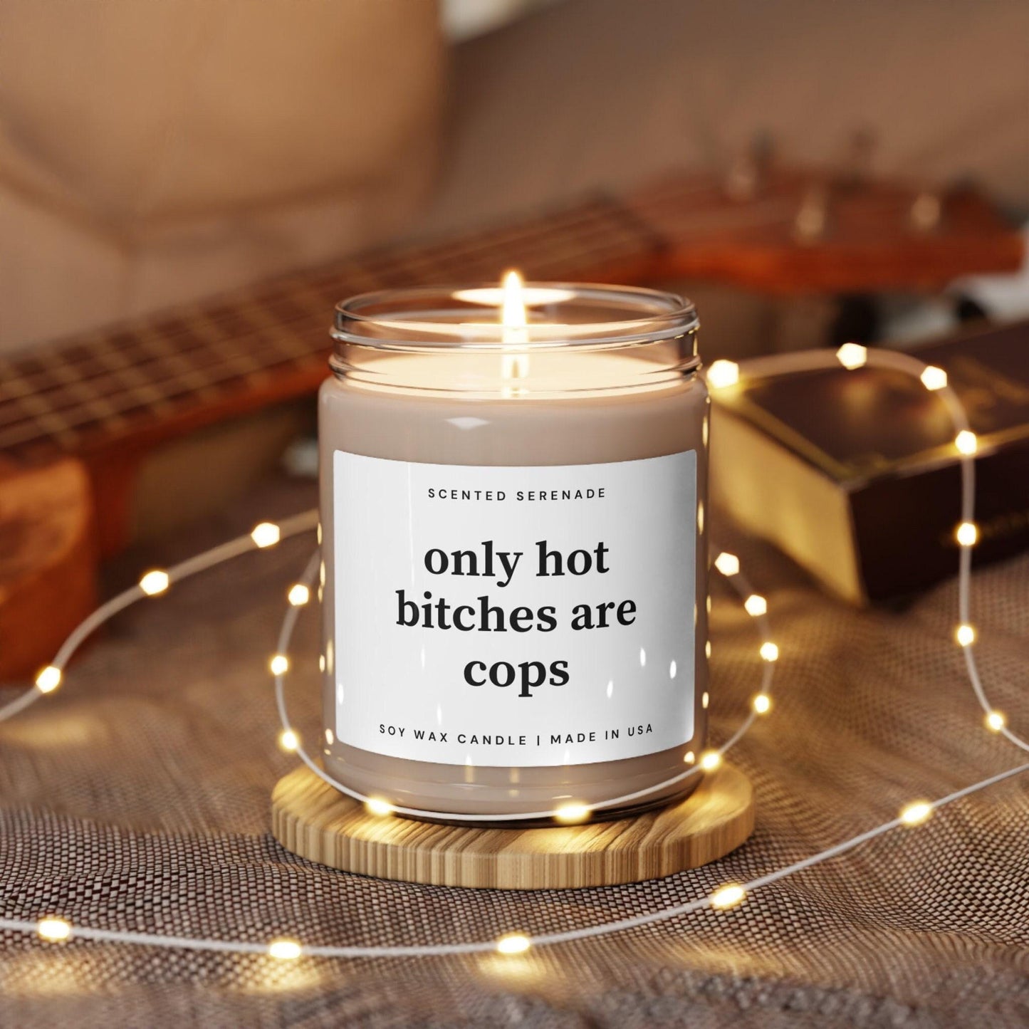 Hot Bitches are Cops Candle, Gift for New Cop, Funny Cop Graduation Gift, Police Academy Graduation Gifts, Police Officer Gifts, Police Week
