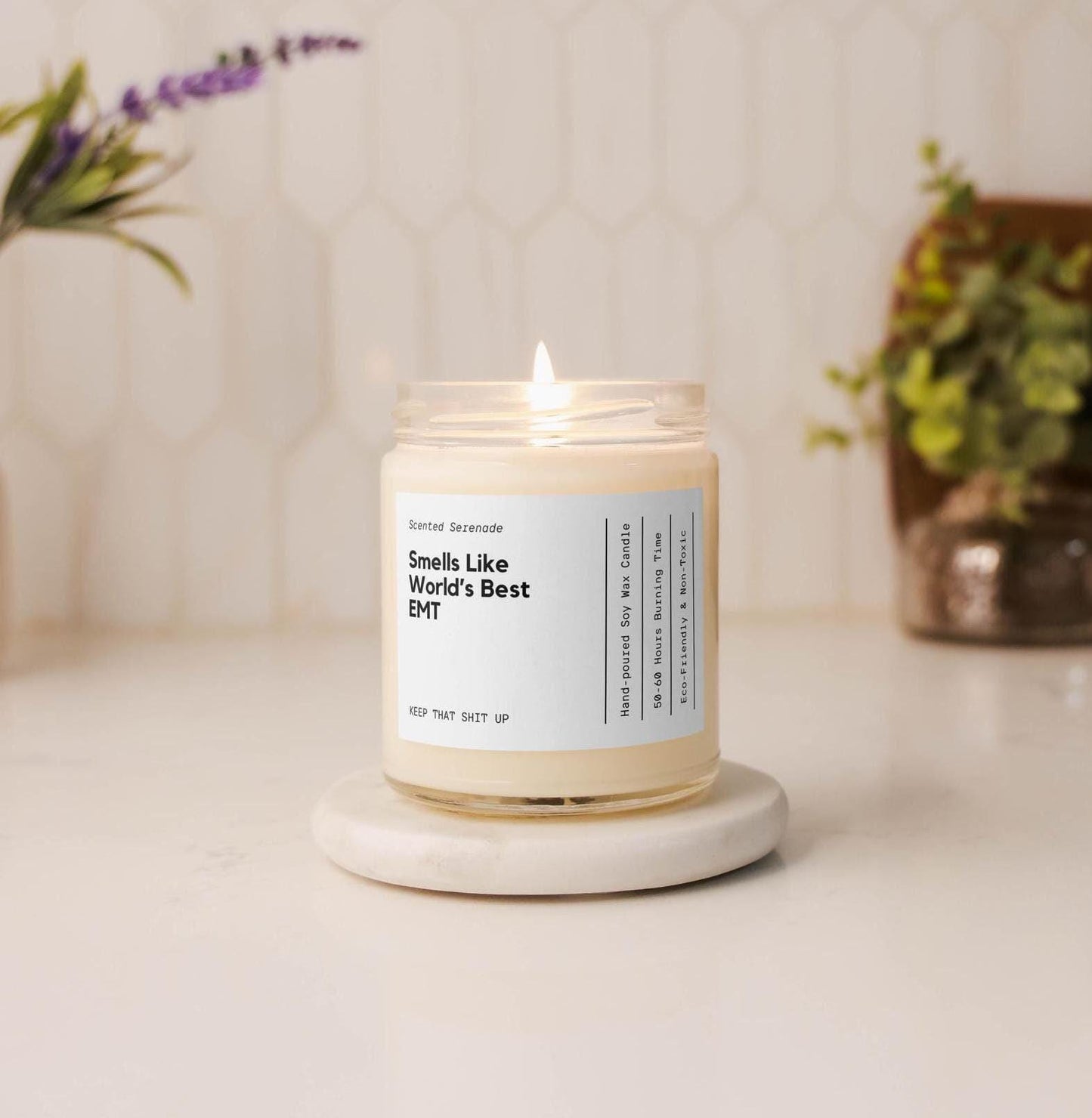 EMT Candle Gift, Gift for EMT Appreciation Gift, EMT Gifts, Emergency Medical Technician, World's Best Emt