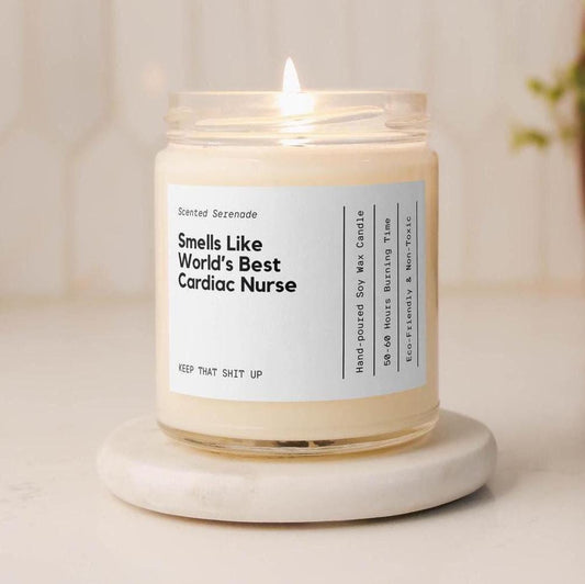 Funny Cardiac Nurse Candle, Cardiac Nurse Gifts, Nurse Appreciation Gift, Cardiology Nurse Gift, Healthcare Worker Gift, Nurse Week Gift