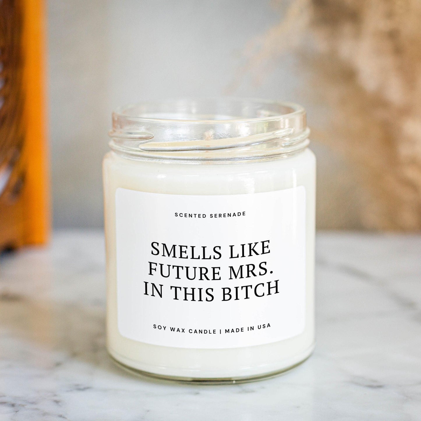 Smells Like Future Mrs In This Bitch Soy Candle, Bride to Be Gifts, Engagement Gift, Engagement Candle, Proposal Gift, Ecofriendly Candle