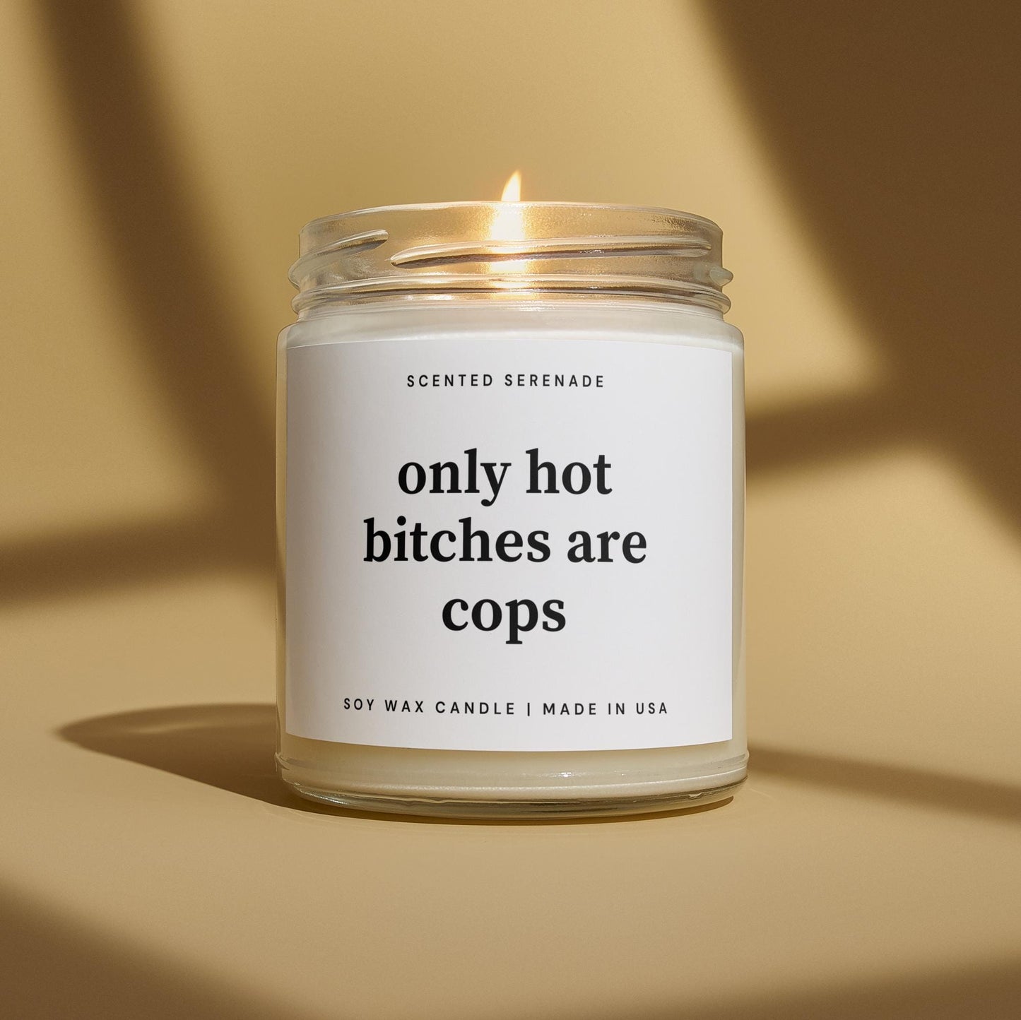 Hot Bitches are Cops Candle, Gift for New Cop, Funny Cop Graduation Gift, Police Academy Graduation Gifts, Police Officer Gifts, Police Week