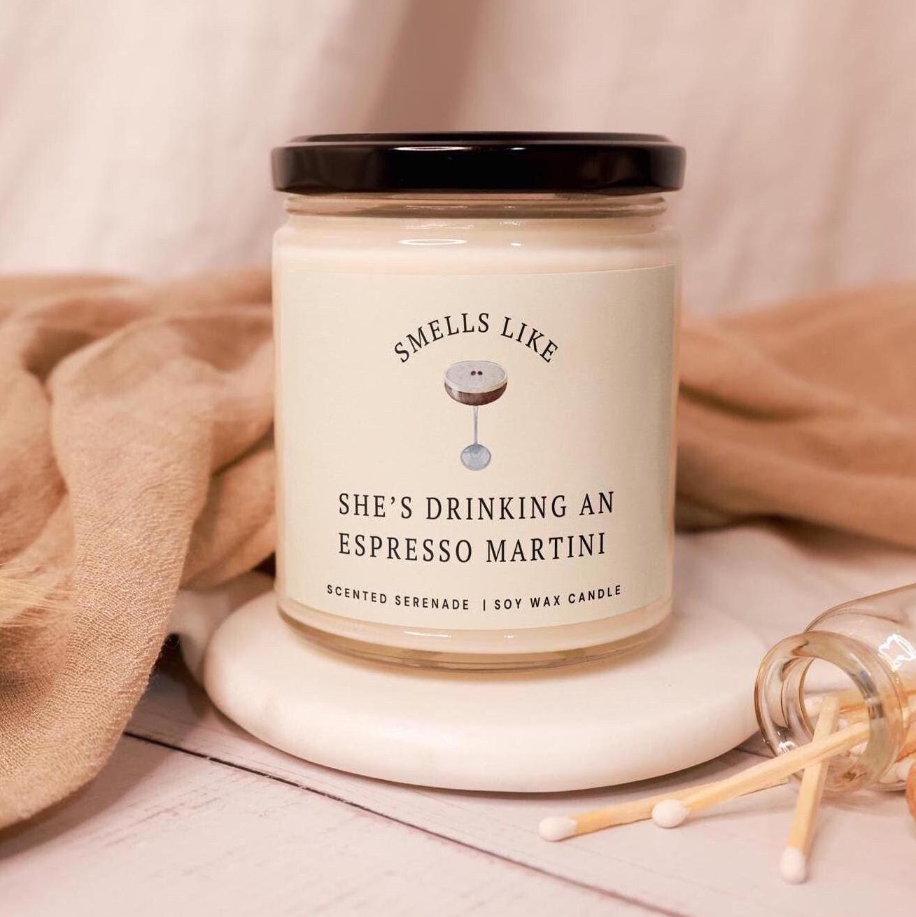 Espresso Martini Candle, Tini Time Candle, In My Espresso Martini Era Gift Espresso Martini Love Unique Gift for Her Trendy Cocktail Gift