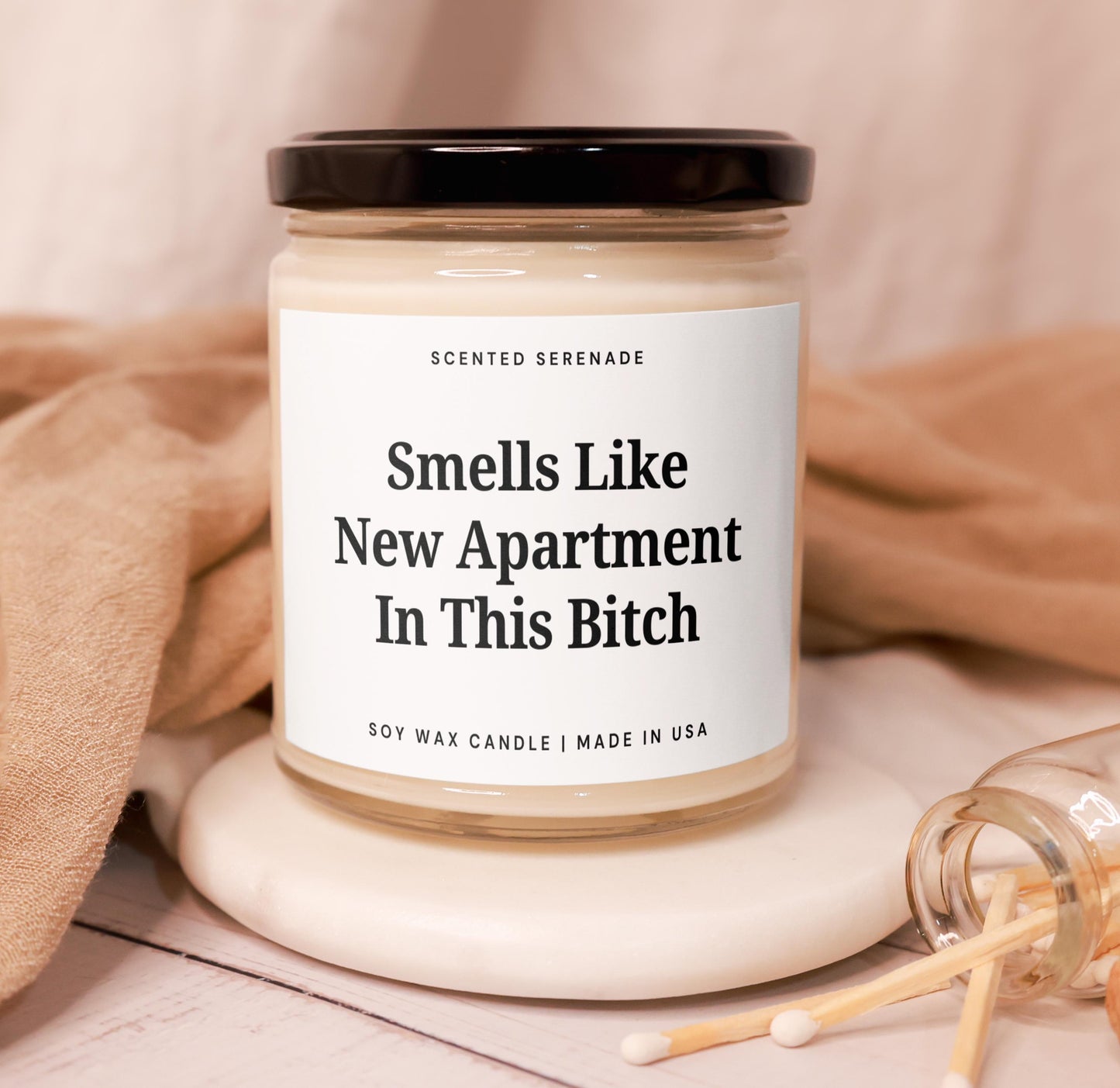New Apartment Candle, Housewarming Gifts, Funny Moving Gift, Gift, First Apartment Decor, Friend Moving Away, New Apartment Gift