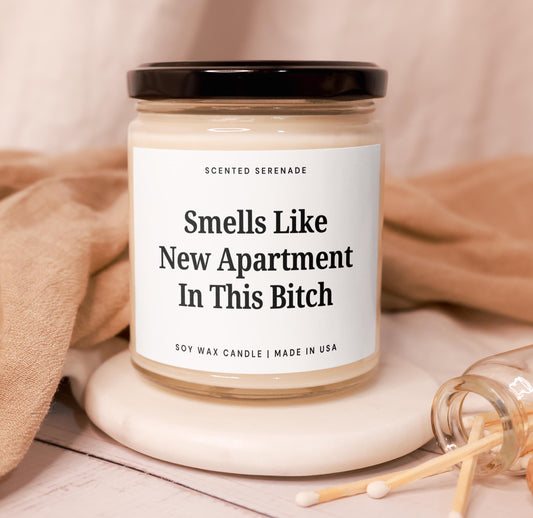 New Apartment Candle, Housewarming Gifts, Funny Moving Gift, Gift, First Apartment Decor, Friend Moving Away, New Apartment Gift