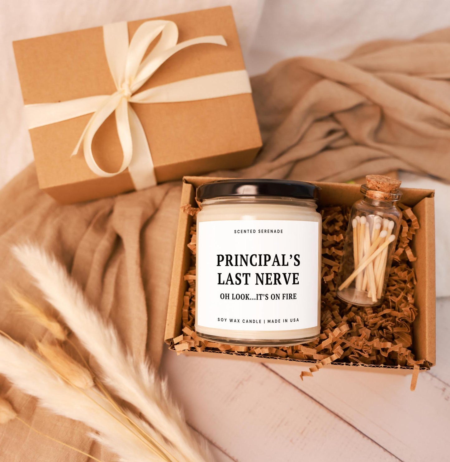 Principal Last Nerve Candle, Funny Principal Gift, New Principal Gifts, Back To School, End of School Gifts