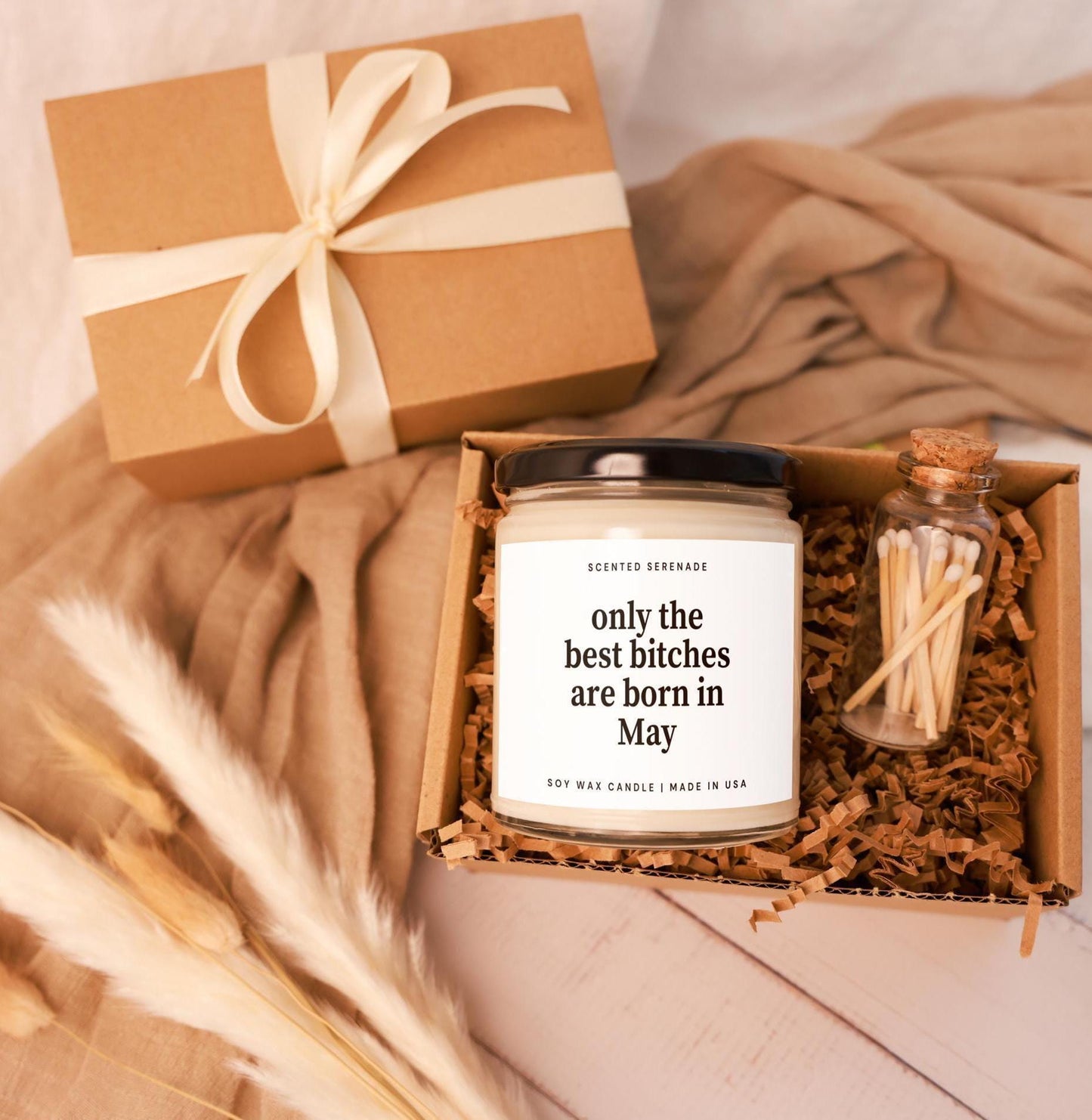 Best Bitches Born in May, Funny Birthday Candle Gift, Taurus Gemini Gifts, May Birthday Gifts for Her, Best Friend Birthday, Zodiac Gift