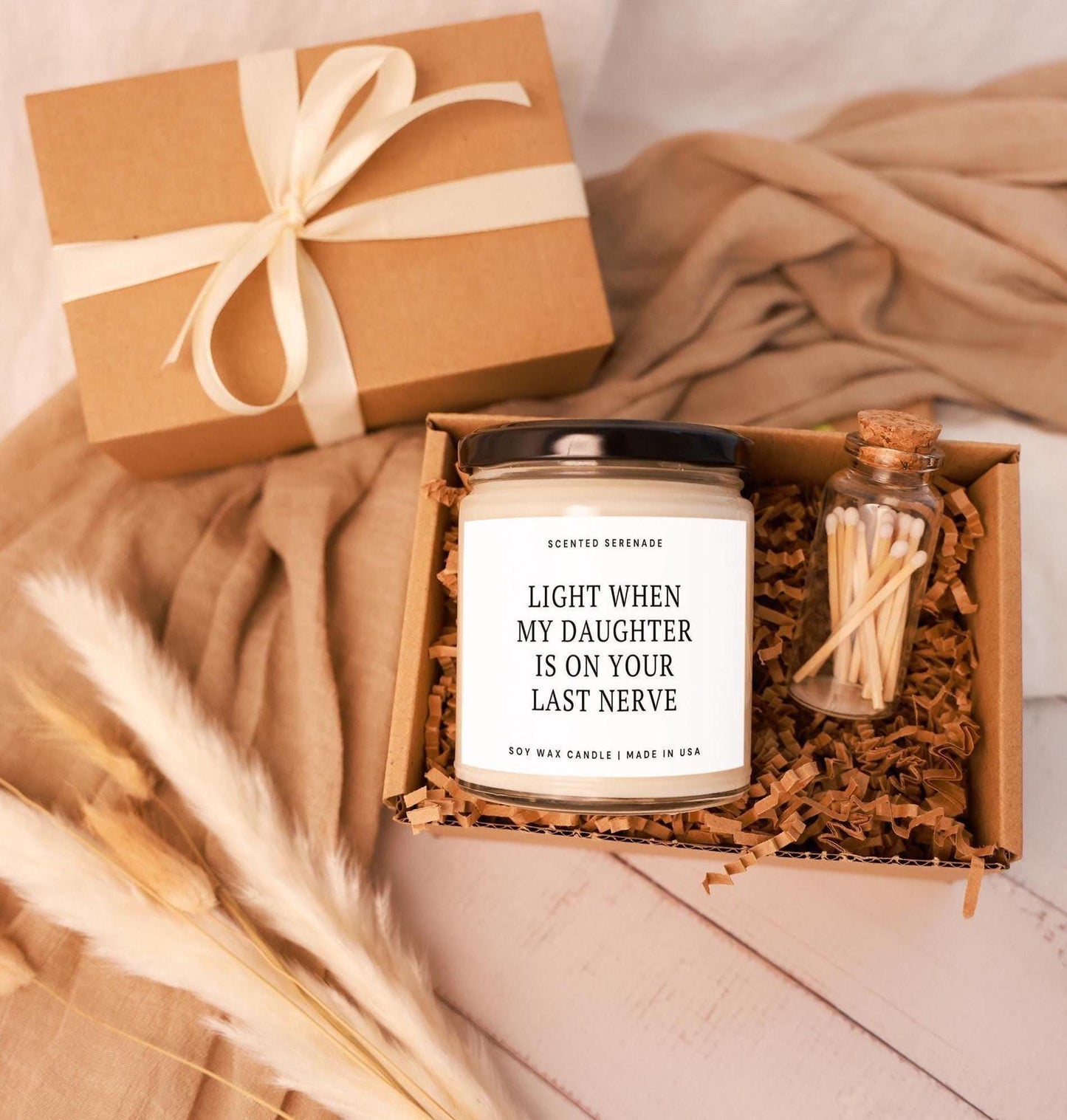 Funny Gift for Son in Law Candle, Son in Law Gift Box, Son in Law Wedding Day, Gifts from Mother In Law Father in Law, Last Nerve Candle