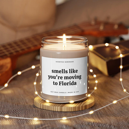 Personalized Moving Away Candle, Custom Moving Away Gift, Housewarming Gift, Friend Moving Away, Neighbor Moving Away