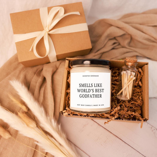 Worlds Best Godfather Candle, Godfather Gift Idea, Godfather Present Idea Godfather Proposal Baptism Godparents Proposal Gift
