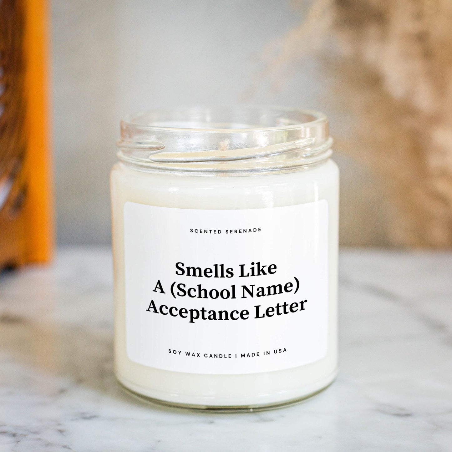 Custom College Acceptance Letter Gift, Accepted into College University Candle, College Admissions Gift, High School Graduation Gift