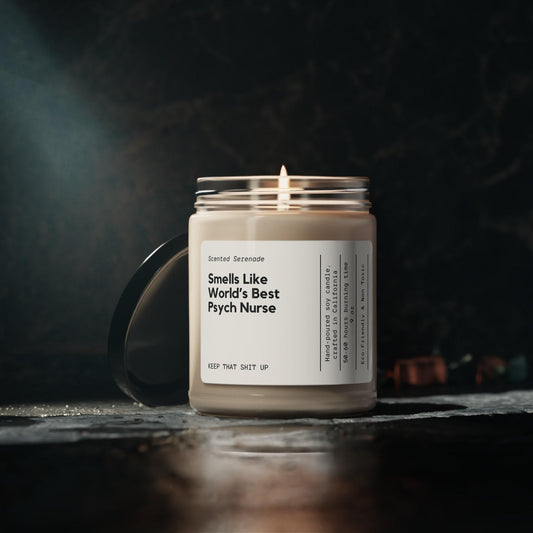 World's Best Psych Nurse Candle, PSYCH Nurse, PSYCH Nurse Gift, Nurse Appreciation Gift, Psychiatric Mental Health Nurse