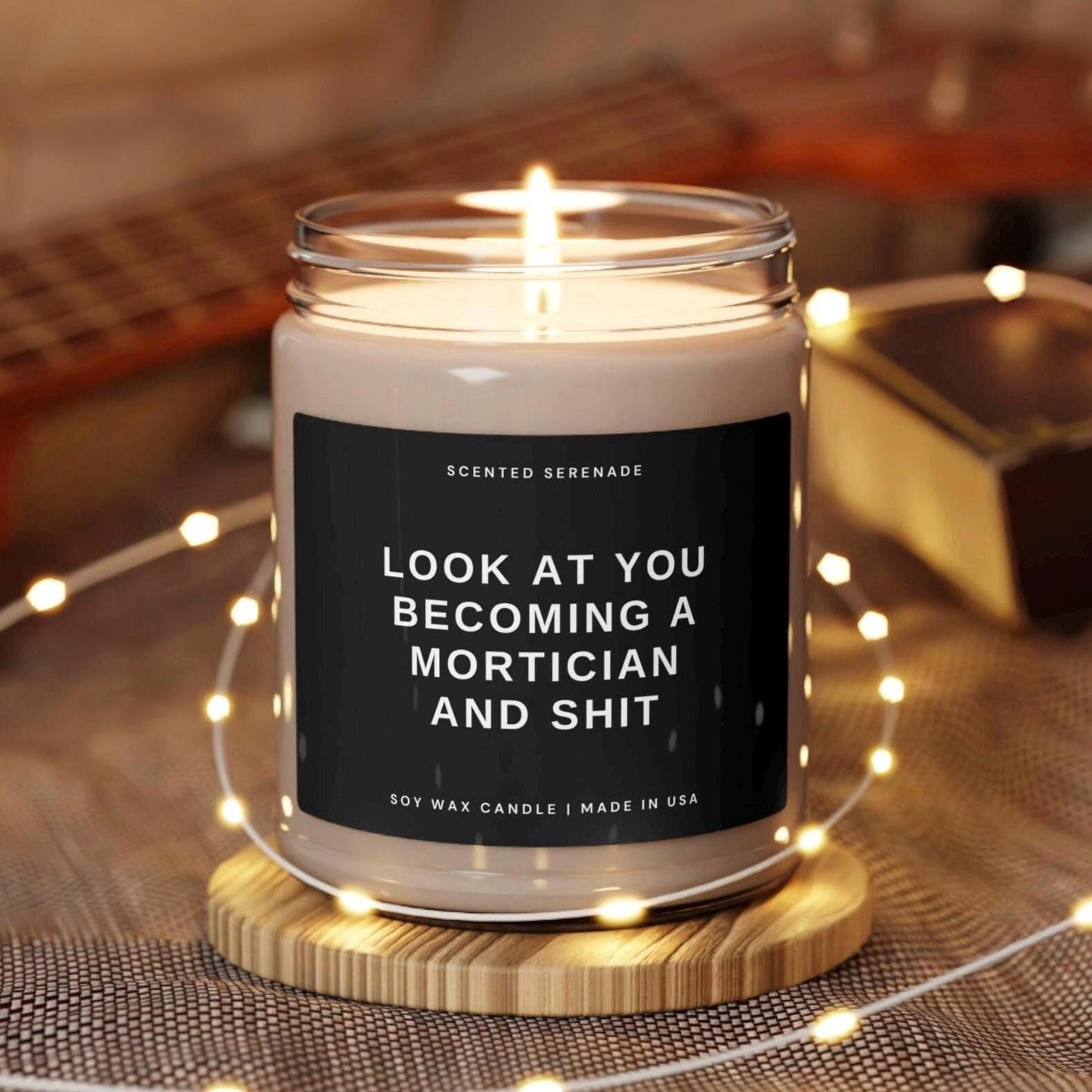 Becoming An Mortician and Shit Candle, Gift for Mortician Gift, New Mortician Gifts, Future Mortician, Funeral Worker, Funny Mortician Gift