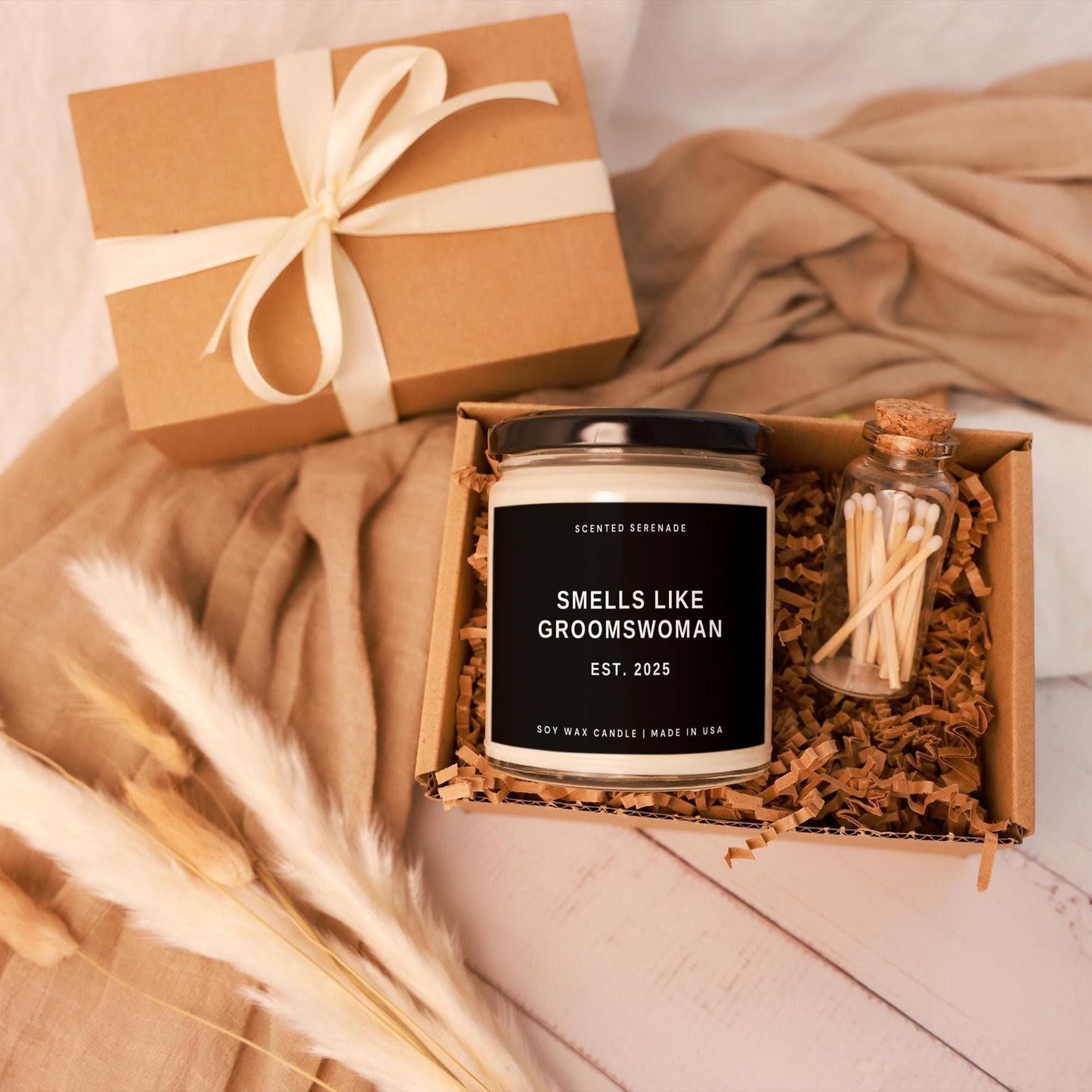 Groomswoman Proposal Candle, Groomswoman Gift Idea, Gifts for Groomswoman, Bridal Party, Wedding Party, Best Woman Gift