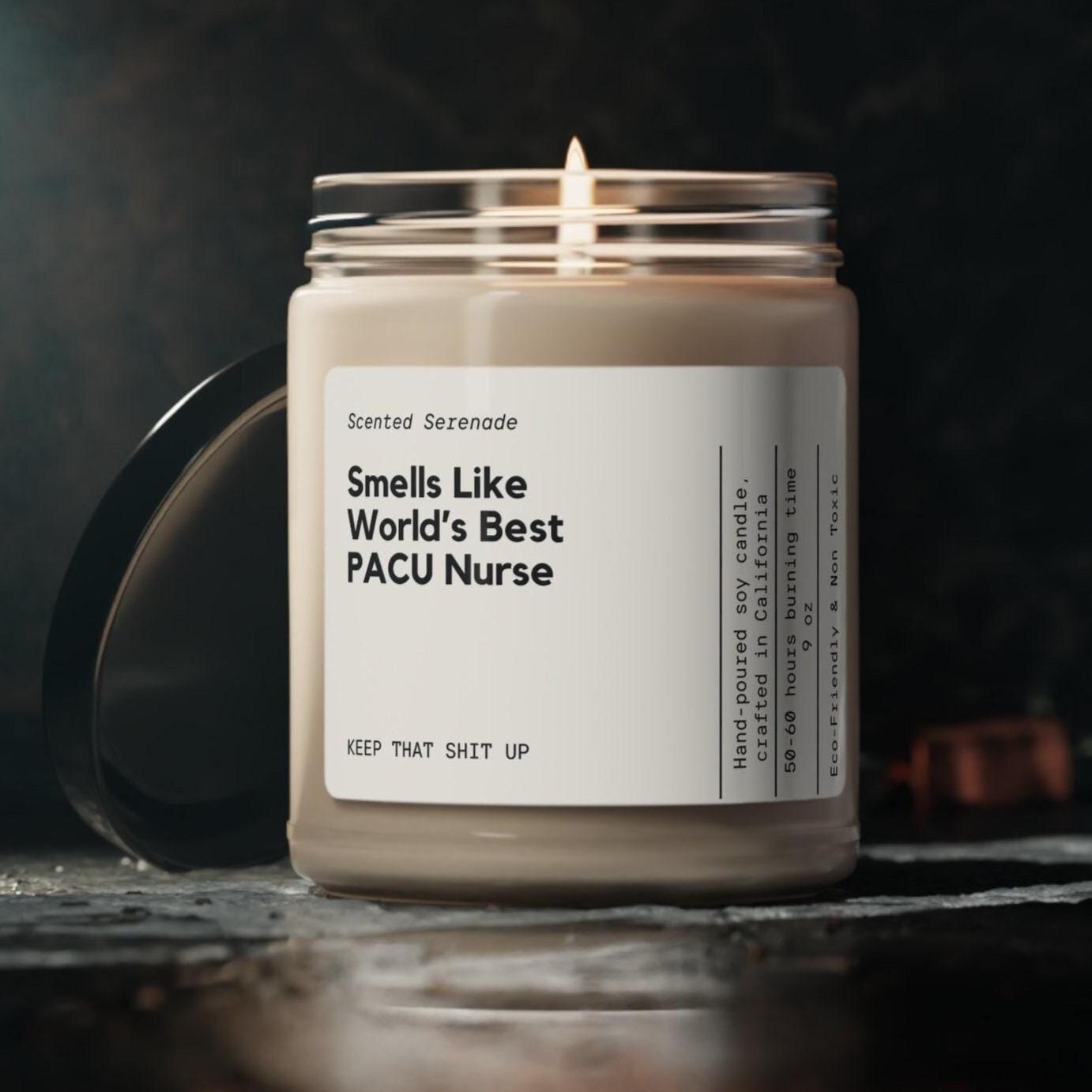 World's Best PACU Nurse Candle, Gift for PACU Nurse Gift, PACU Nurse Gift Idea, Nurse Week Gift, Nurse Appreciation Gift