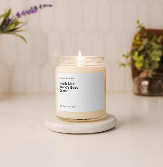 World's Best Doctor Candle, Doctor Gift Idea, Doctor Appreciation, Med School Graduation, Future Doctor Gift, Office Decor