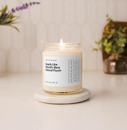 World's Best Clinical Psychologist Candle, Clinical Psychologist Gifts, Psychology Graduation Gift