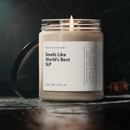 World's Best Speech Language Pathologist Candle, Speech Pathologist Gift, SLP Gift Idea, Gift for SLP