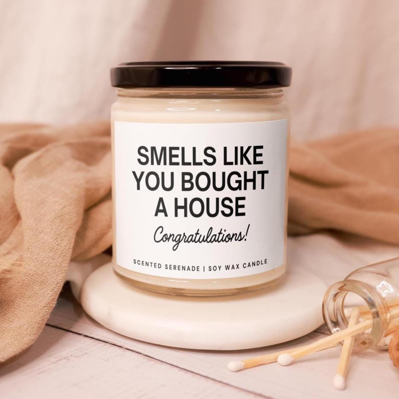 Holy Shit You Bought A House Candle, Housewarming Gift First Home Gift New House Gift Closing Day Gift Gift from Realtor