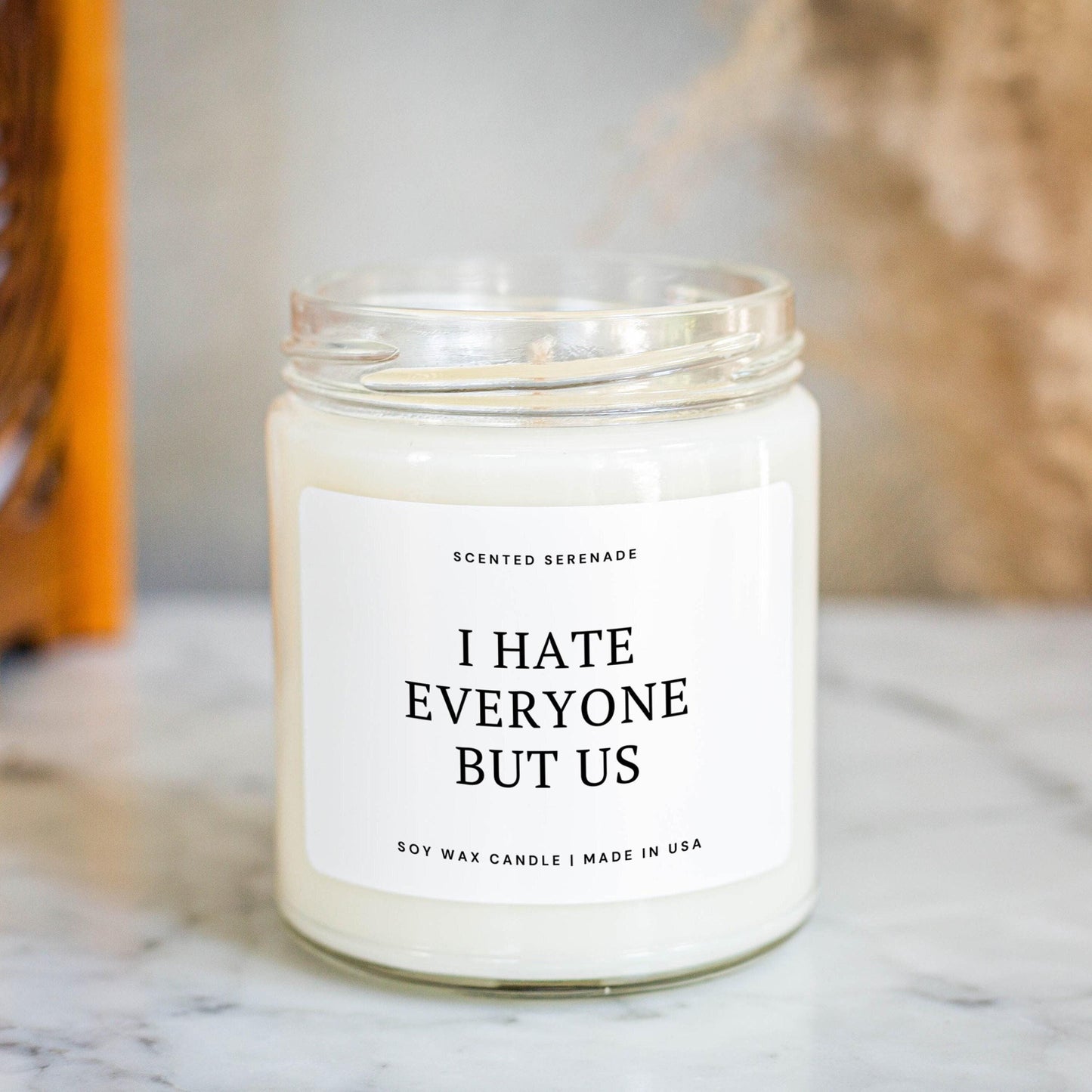 Hate Everyone But Us Candle, Friendship Candle, Best Friend Birthday Gift, BFF Gift Idea,  Funny Candle, Ecofriendly Candle