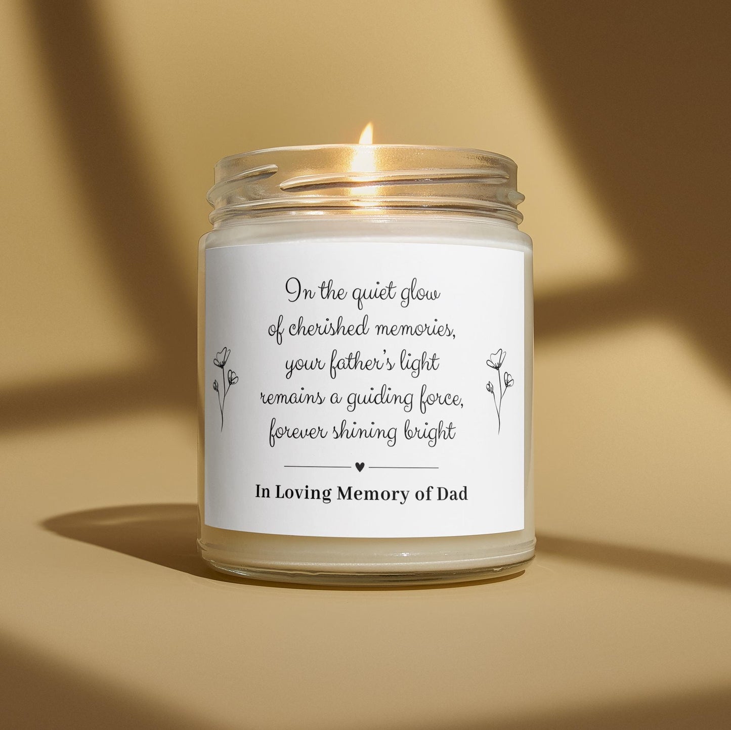 Dad Loss Candle, Condolences Gift Memorial Gift Sympathy Gift Bereavement Gift Condolence Gift Dad Memorial Gift Sympathy Gifts Candles