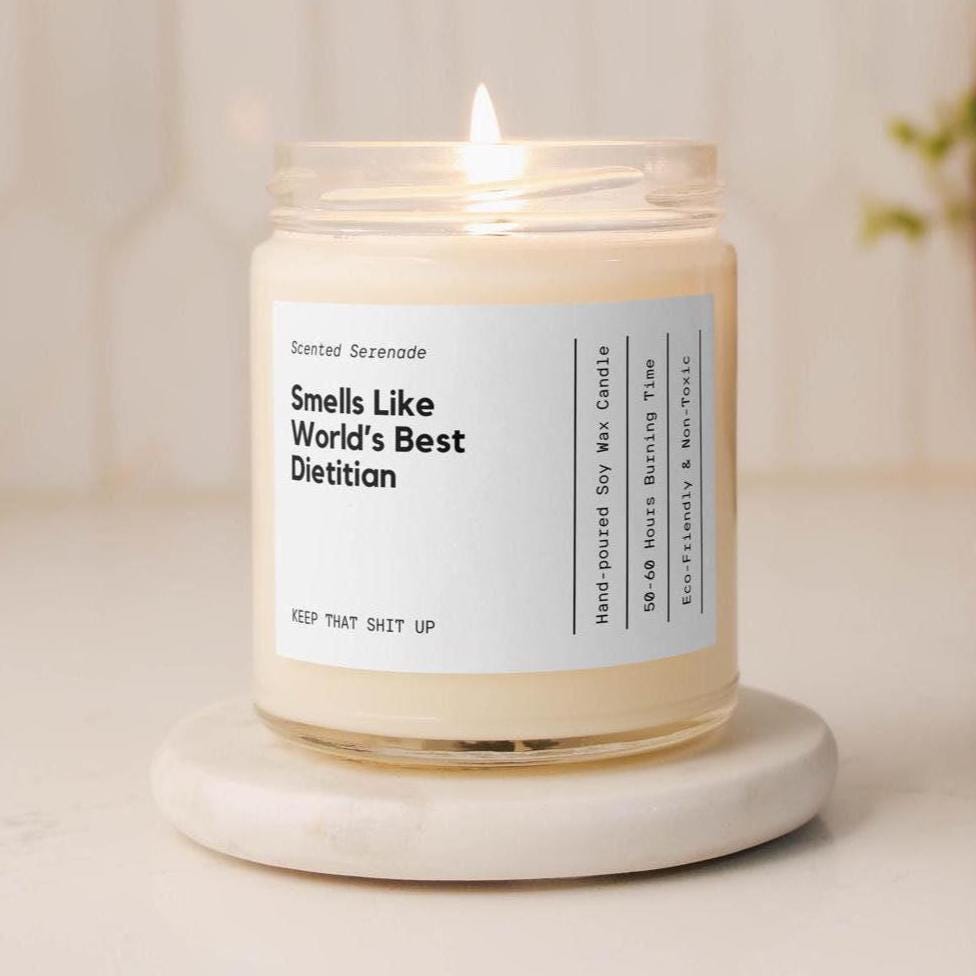 World's Best Dietitian Candle, Registered Dietitian Gift for Dietitian, Dietitian Gift, RD Day Gift, Graduation Gifts