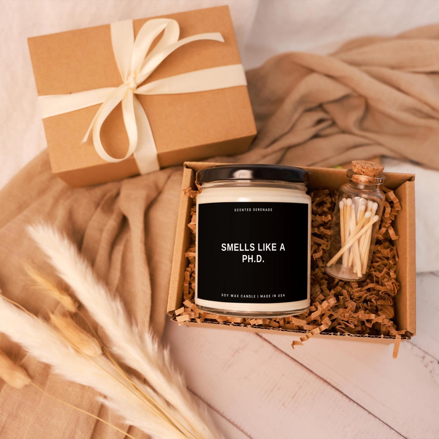 Smells Like A Phd Soy Candle, PHD Gift, PHD Graduation, Ph.D. Graduation Gift, Funny Doctorate Graduation Gift, Doctoral Student