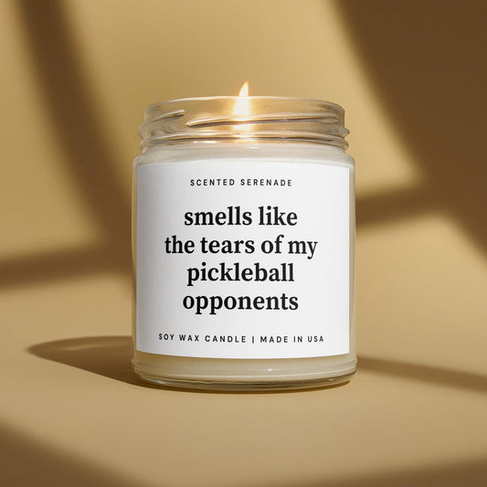 Tears of Pickleball Opponents Candle, Funny Pickleball Gift, Pickleball Player Gifts, Pickleball Lover Gifts, Pickleball Gift Ideas