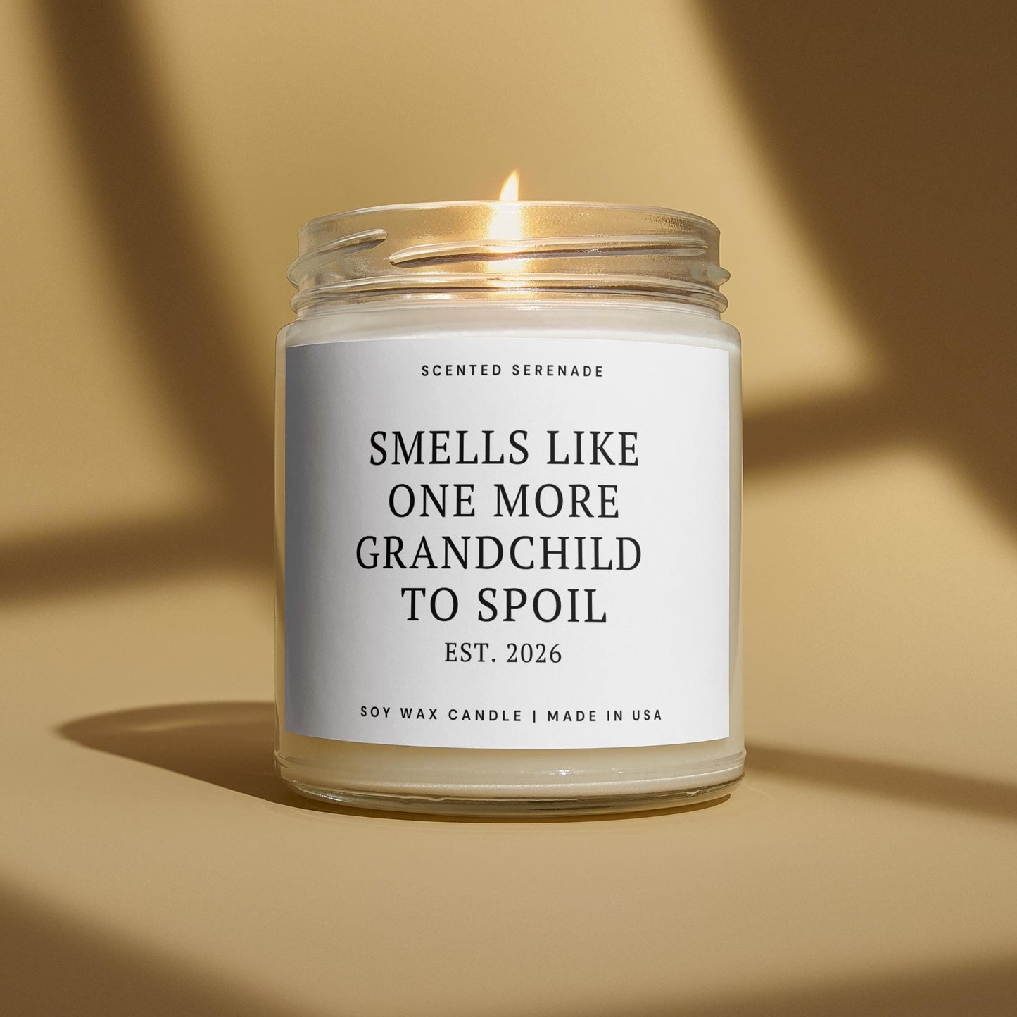 Grandparents Pregnancy Announcement Candle, Gift for Grandparents, Going To Be Grandparents Again, Promoted to Grandparents, Baby Reveal