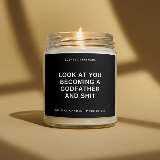 Godfather Proposal Candle, Becoming A Godfather Gift, GodFather Candle, GodFather Baptism Gift God Parents Proposal Gift