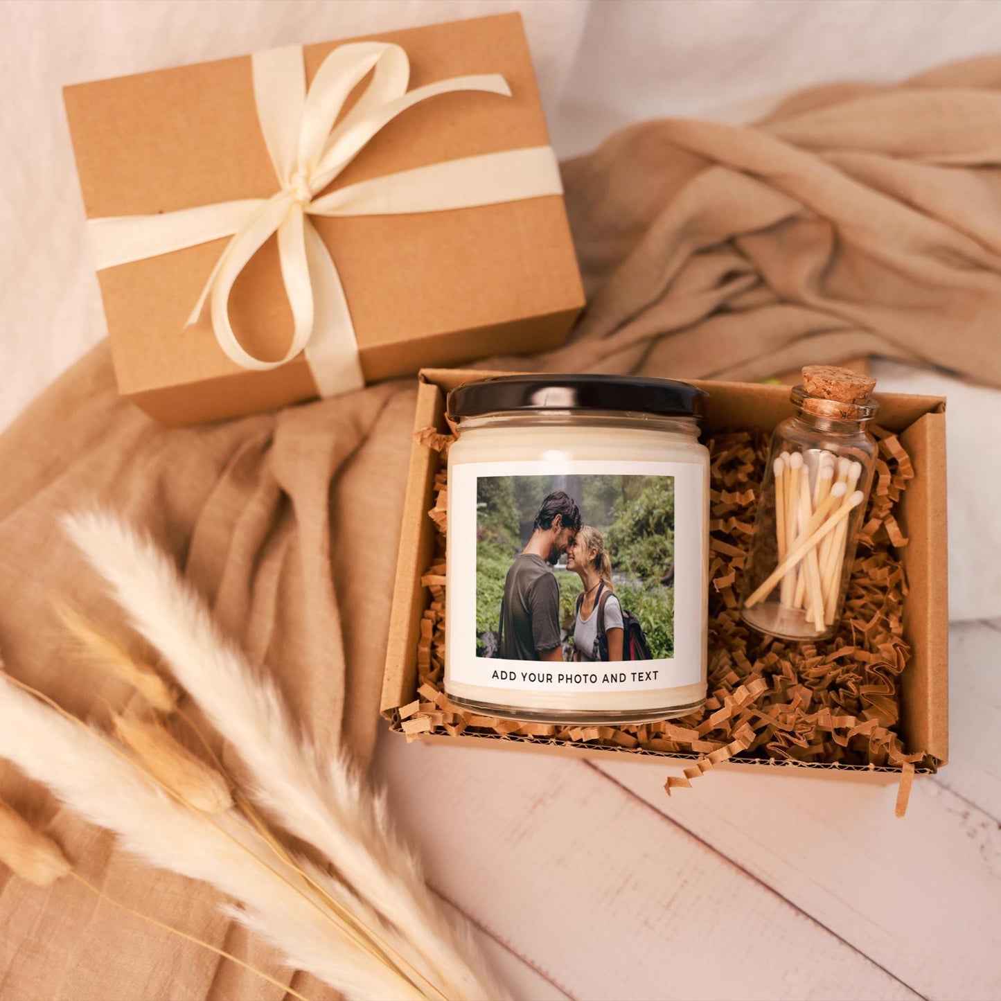 Custom Photo Candle, Bridesmaid Proposal, Personalized Candle, Birthday Gift, Custom Photo Gift, Anniversary Gift, Engagement, Graduation