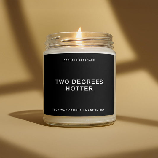 Two Degrees Hotter Candle, Masters Degree gift, Phd Graduation Gift, College Graduation, Funny Graduation Candle, Gift for Graduation