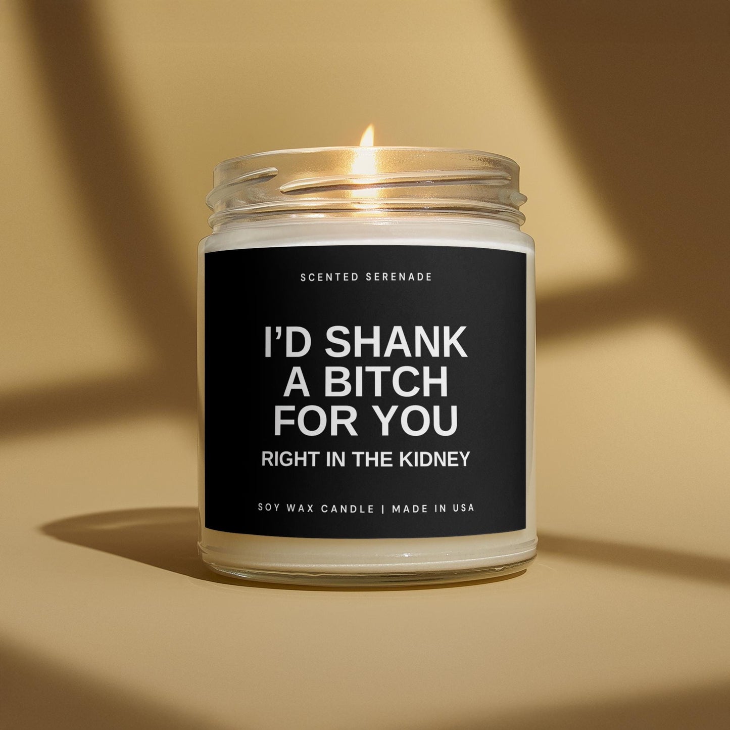 I'd Shank A Bitch For You Candle, Funny Friendship Gifts, Gift for Best Friend Birthday Gift, BFF Gift Idea