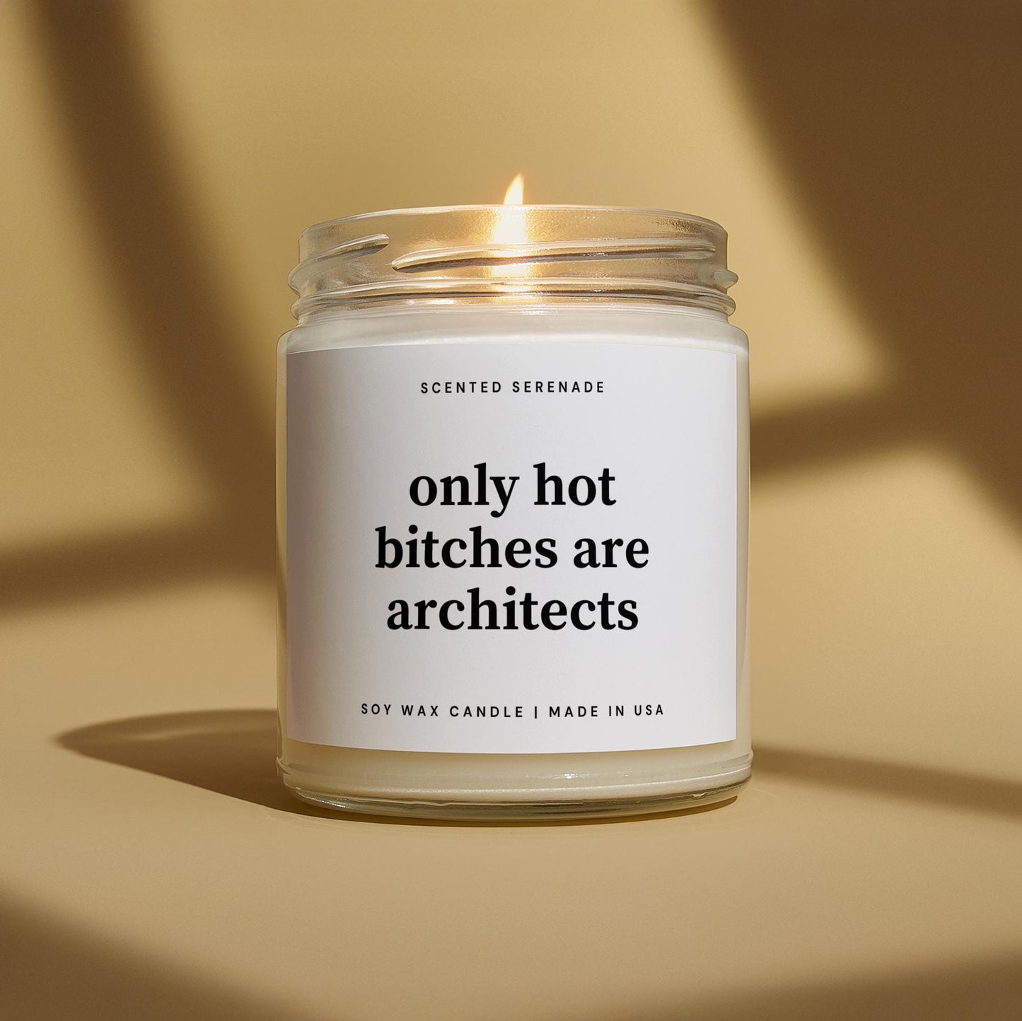 Hot Bitches are Architects Candle, Funny Architect Gift, Architecture Student Gift