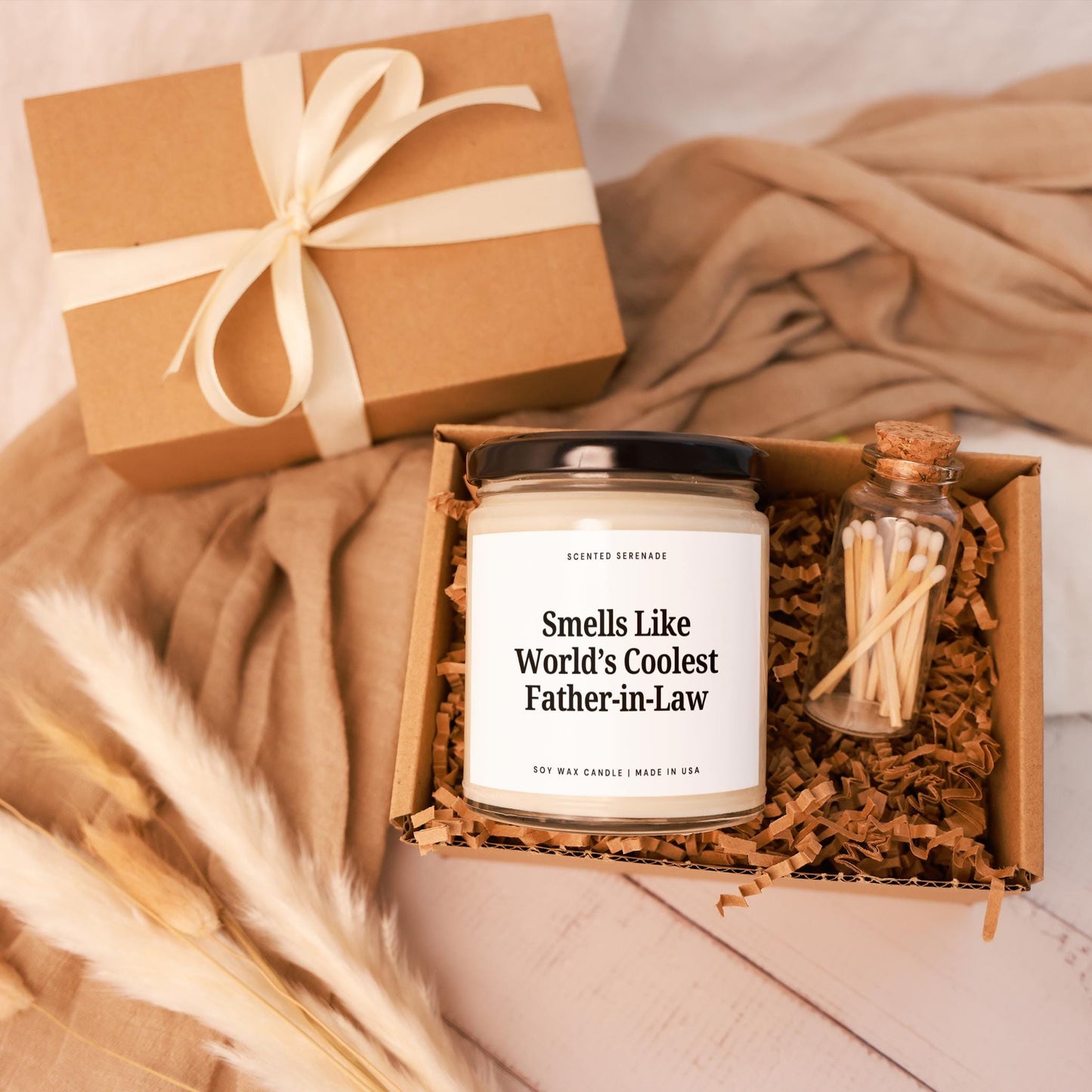 Coolest Father-in-Law Candle, Father's Day Gift for Father in Law, In Law Birthday Gift