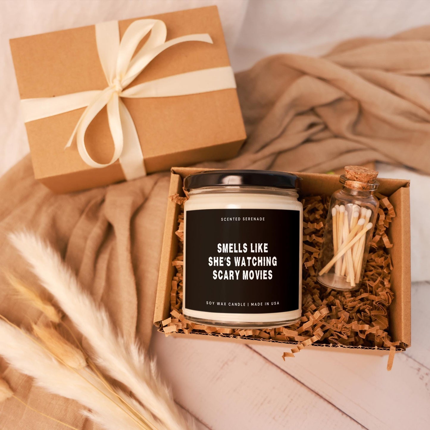 Funny Halloween Candle Gift, Horror Movie Lover, Spooky Candle, Scary Movies, Halloween Decor, Halloween Lover Gift