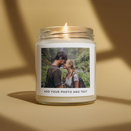Custom Photo Candle, Bridesmaid Proposal, Personalized Candle, Birthday Gift, Custom Photo Gift, Anniversary Gift, Engagement, Graduation
