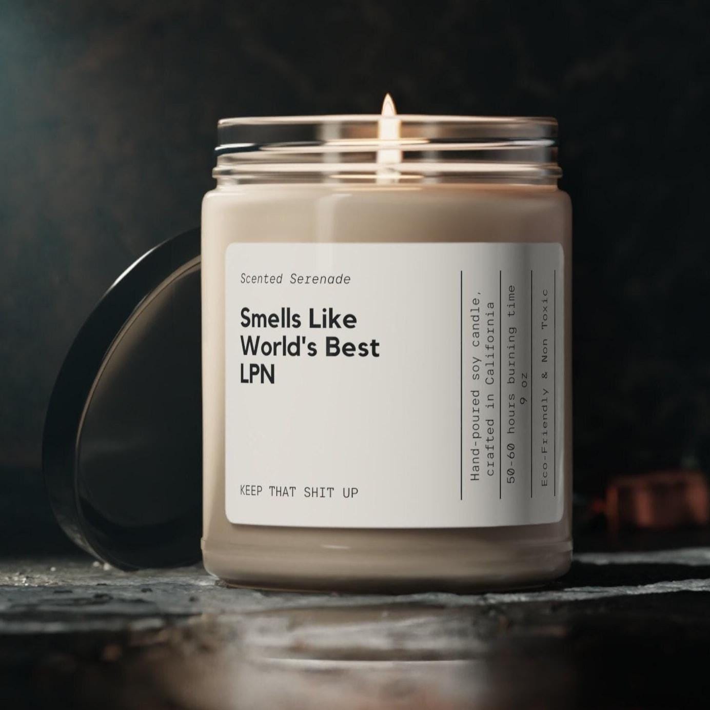 World's Best LPN Nurse Candle, Gift for LPN, LPN Gift Idea, Nurse Appreciation, Nurse Week, Nurse Graduation