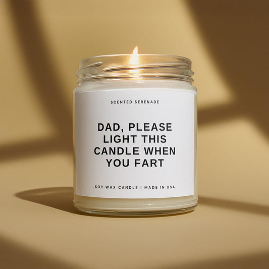 Funny Dad Fart Candle, Father's Day Gift for Dad, Dad Birthday Gift from Son from Daughter, Dad Humor Gift