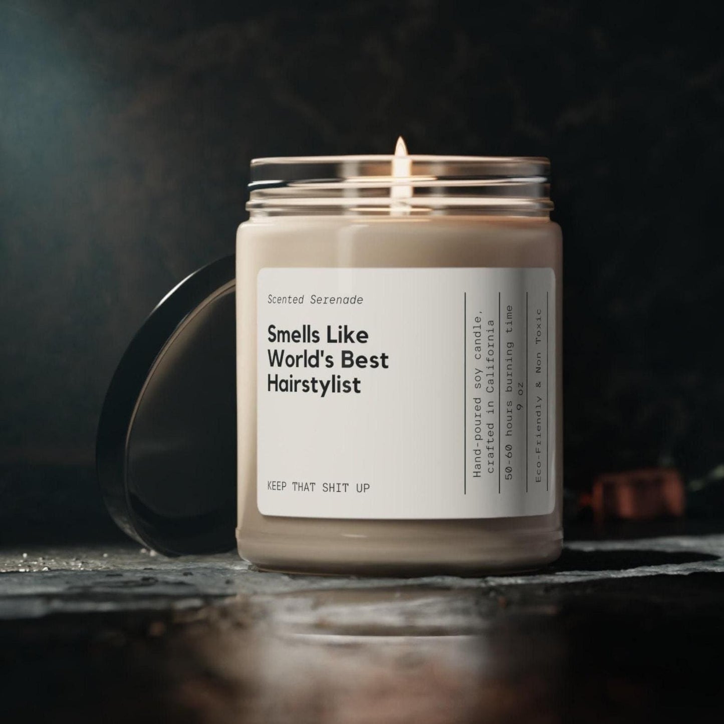 World's Best Hairstylist Candle, Gift for Hairstylist, Funny Hairstylist Gift, Cosmetology School