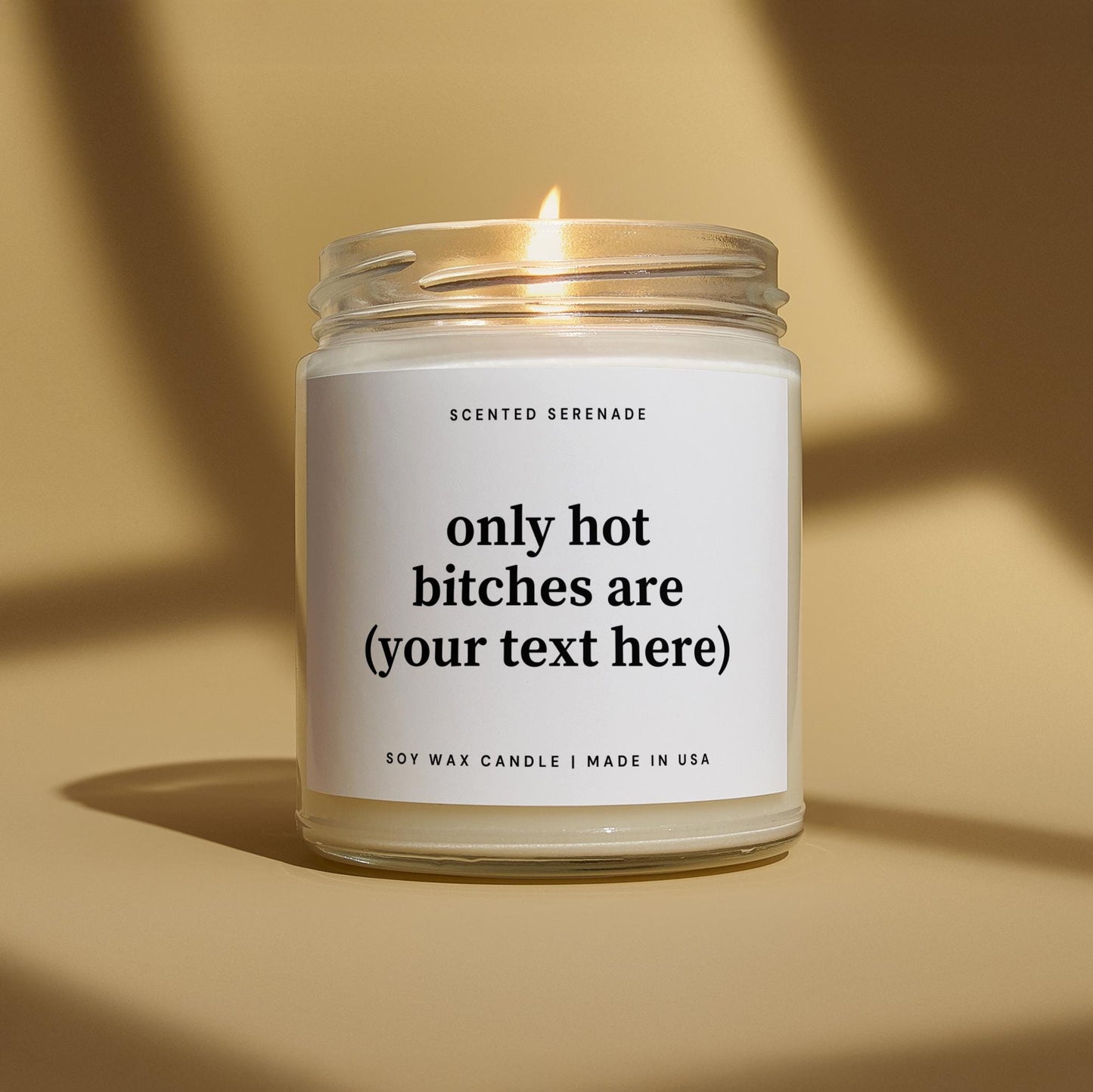 Funny Personalized Candle, Custom Candle, Funny Gifs for Her, Graduation Candle, BFF Birthday Gift, Custom Hot Bitches