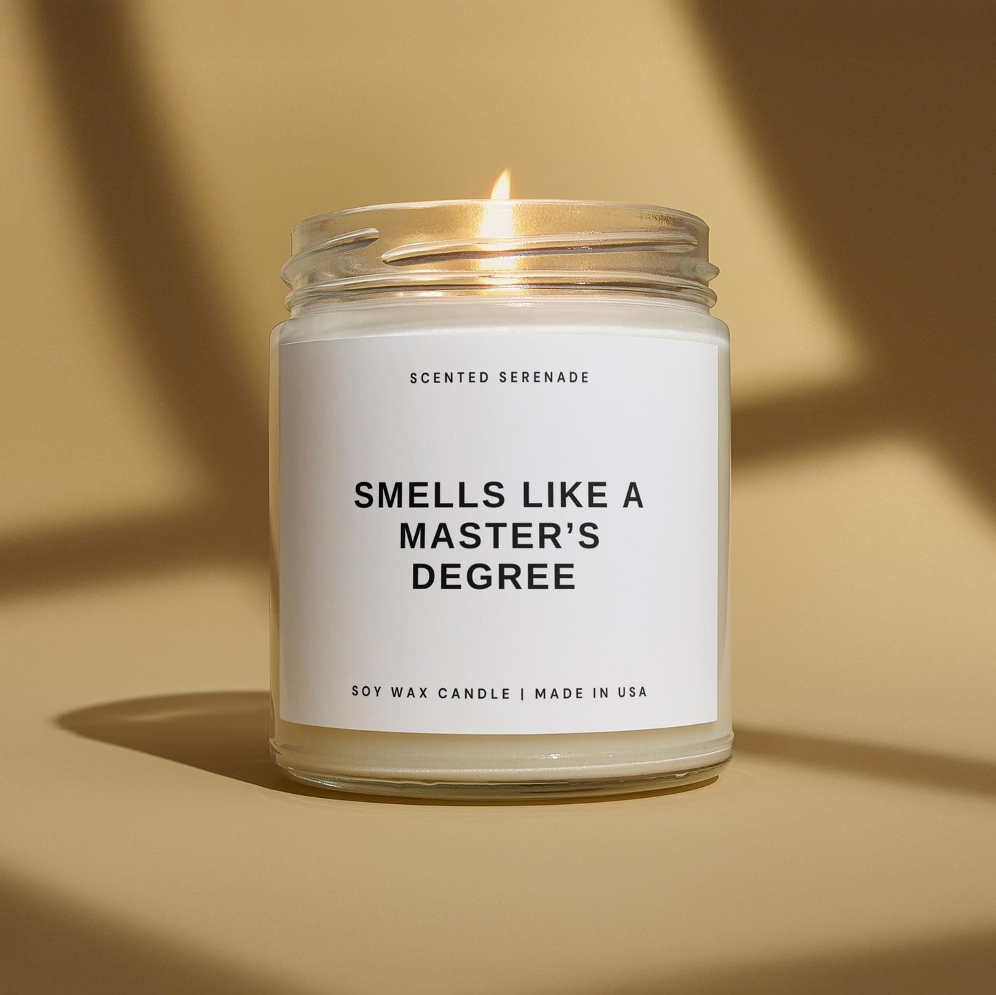 Masters Degree Candle, Graduation Gift, Gift for Graduate, Masters Graduation, College Graduation Gift