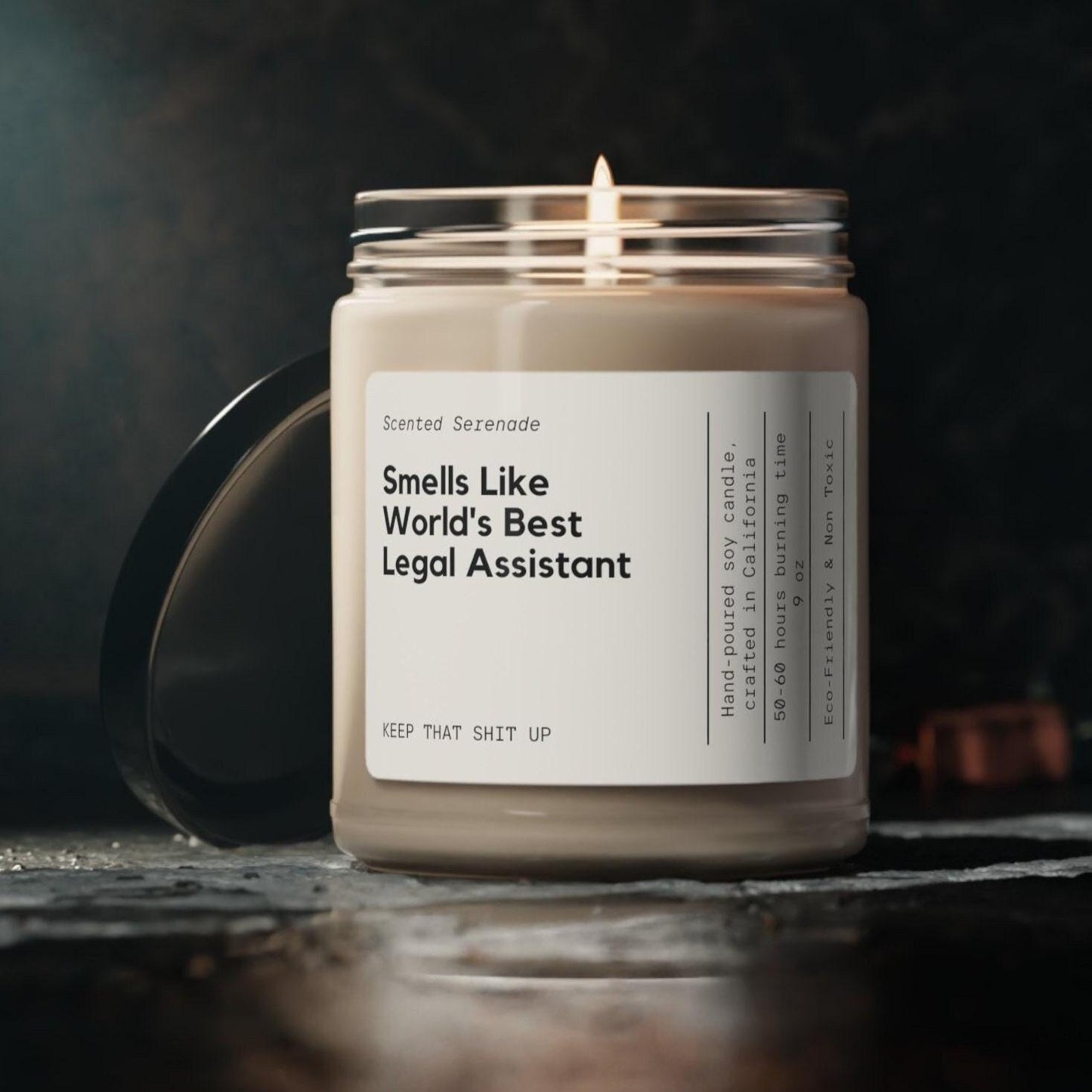 World's Best Legal Assistant Candle, New Legal Assistant Gift, Graduation Gift