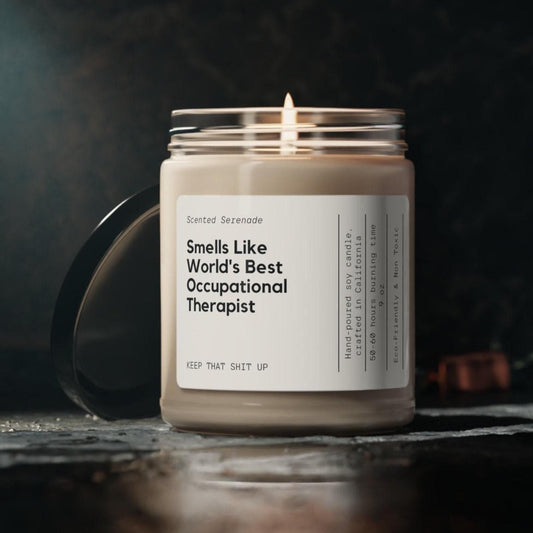 Occupational Therapist Candle, Gift for Occupational Therapist Gift, Therapist Candle, OT Graduation Gift