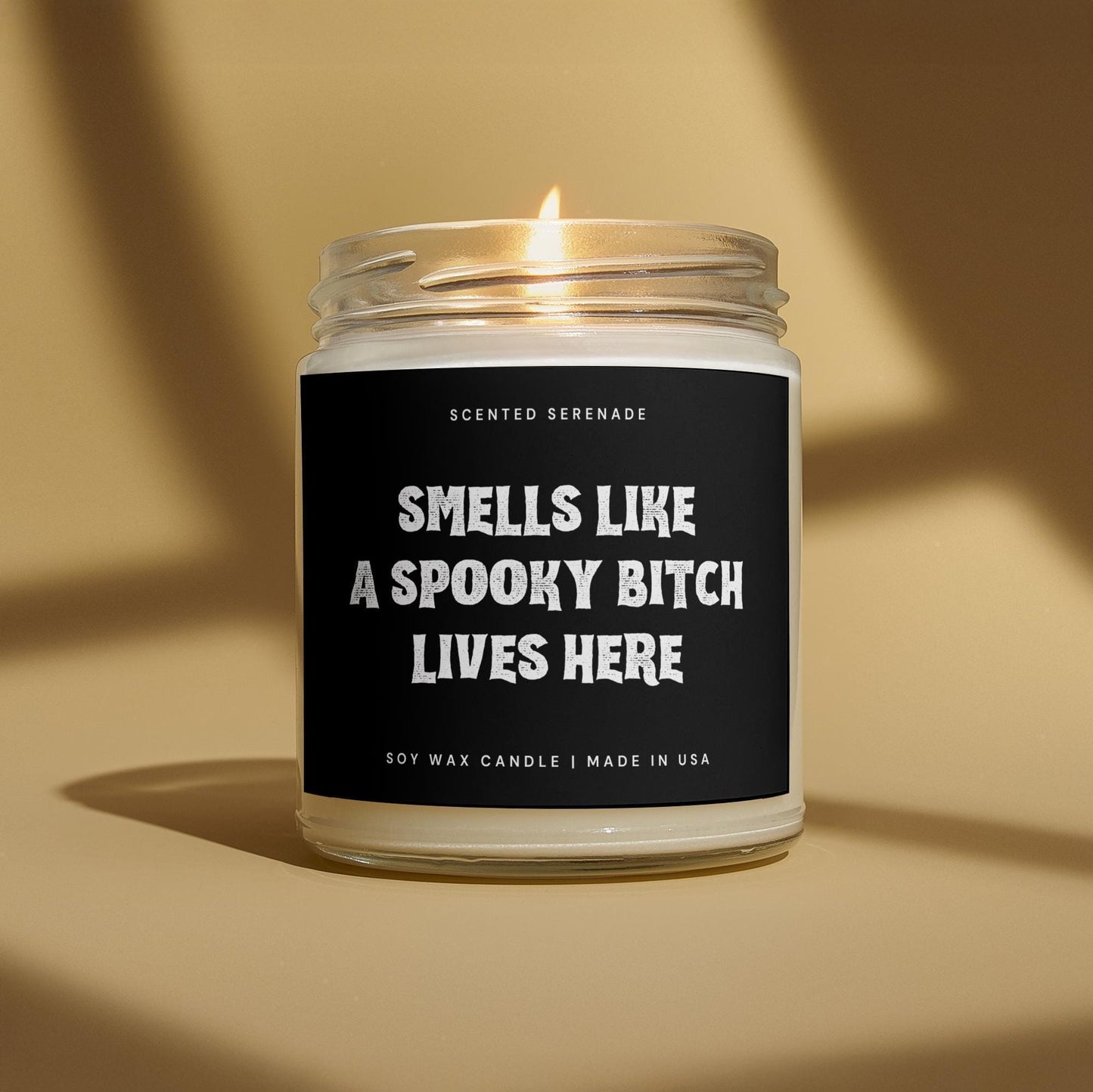 Funny Spooky Halloween Gift Candle, Natural Soy Wax, 9oz