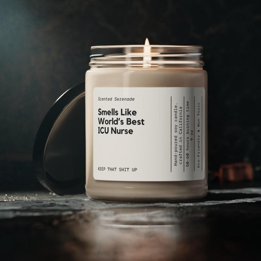 ICU Nurse Candle, Nurse Appreciation Gift, Nurse Week, Intensive Care Unit