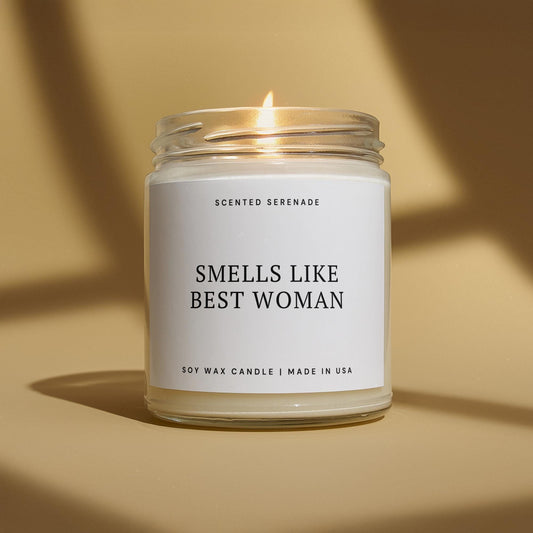 Best Woman Candle, Best Woman Proposal Gift Box, Bridal Party Gifts, Best Woman Thank You, Best Woman Wedding Gift