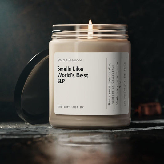 World's Best Speech Language Pathologist Candle, Speech Pathologist Gift, SLP Gift Idea, Gift for SLP