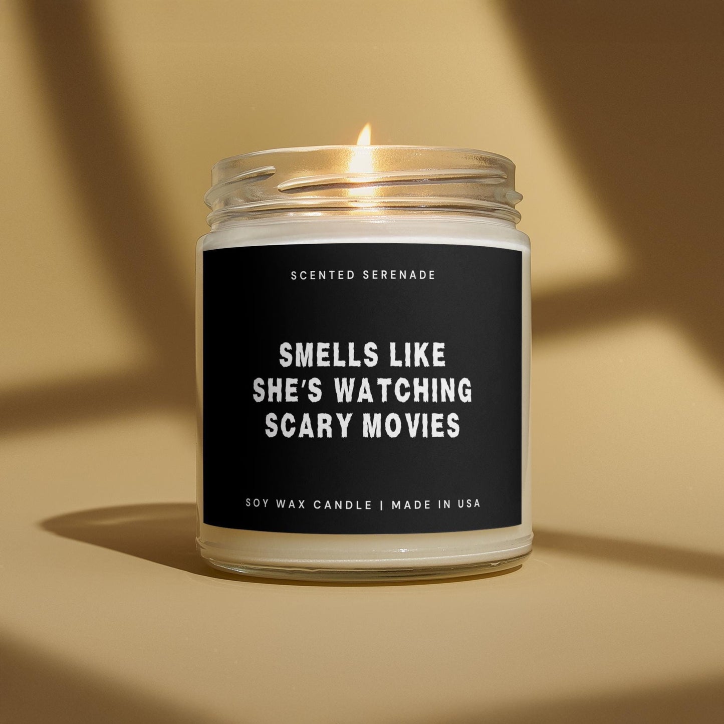 Funny Halloween Candle Gift, Horror Movie Lover, Spooky Candle, Scary Movies, Halloween Decor, Halloween Lover Gift