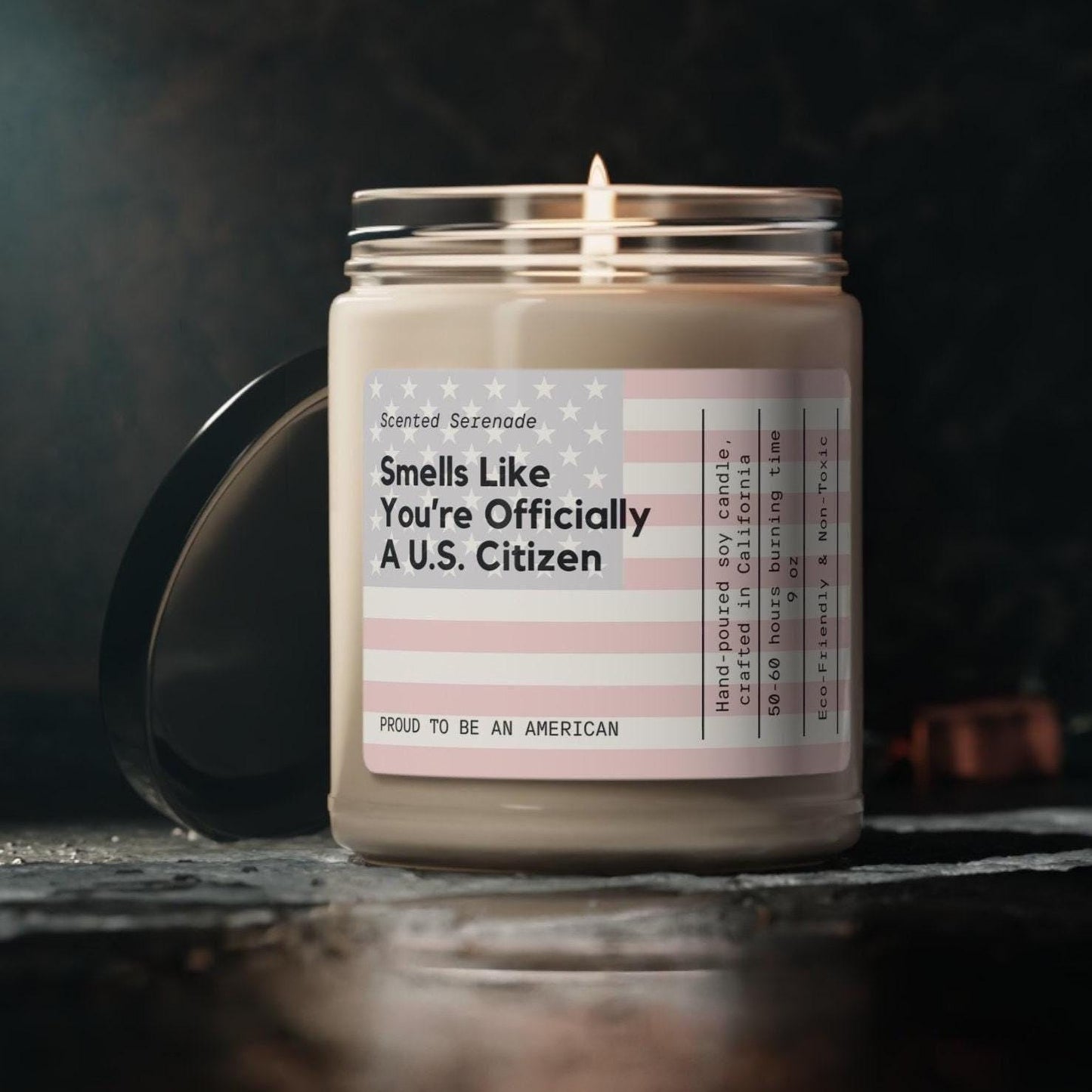 US Citizenship Candle, US Citizenship Gift, Citizenship Gifts, Freedom Gift, USA Citizenship, American Citizen, Funny Citizen Gift